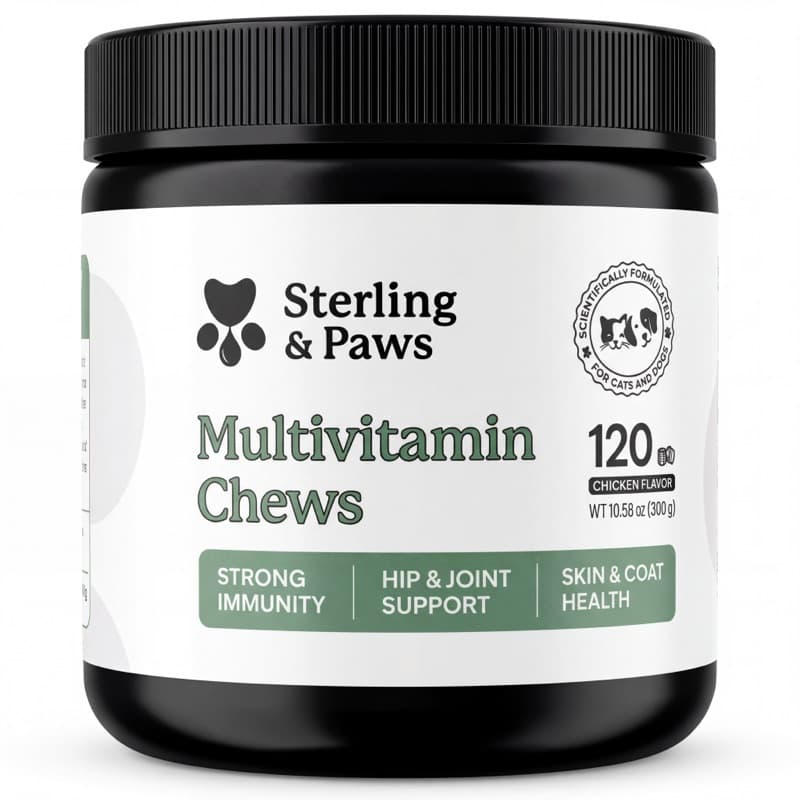 Sterling & Paws Multivitamin Chews jar